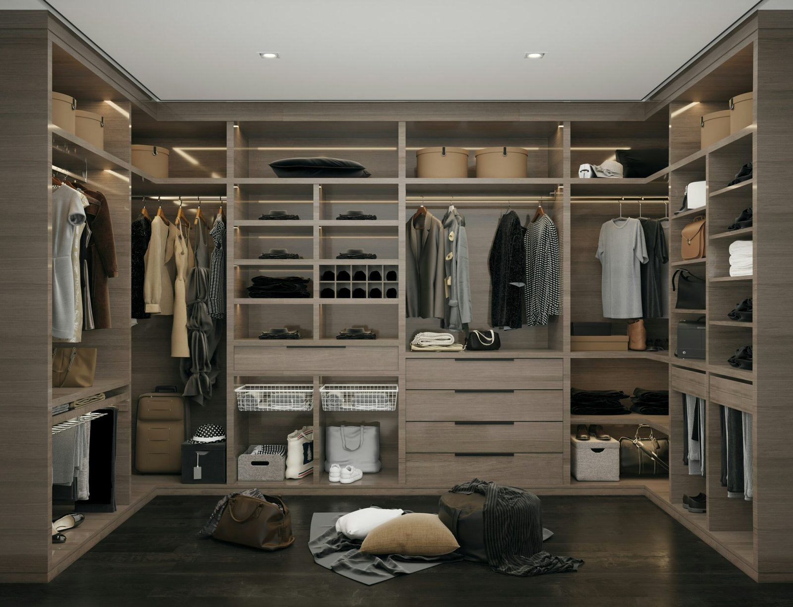Spacious 3-Door Wooden Wardrobe – Modern Design with Ample Storage - Image 2